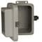 Wiegmann Quick Release Padlock Latch Electrical Enclosures, 6 in H, 6 in D, 6 in W, 4X, Fiberglass HW-RHJ60606CHQRW - alternate 1